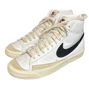 Nike Blazer‎ Mid 77 Vintage Womens Size 8.5 White Black CZ1055 100 Sneakers Shoe